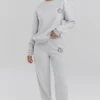 Haze Light Grey Marl Crew Neck Sweatshirt Haze Light Grey Marl Crew Neck Sweatshirt