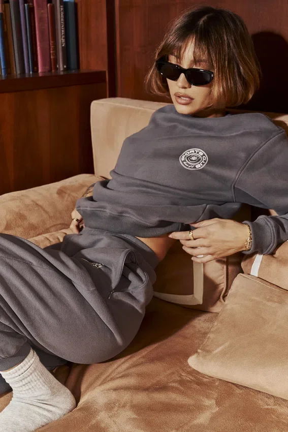 Haze Slate Crew Neck Sweatshirt Haze Slate Crew Neck Sweatshirt