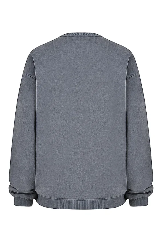 Haze Slate Crew Neck Sweatshirt Haze Slate Crew Neck Sweatshirt