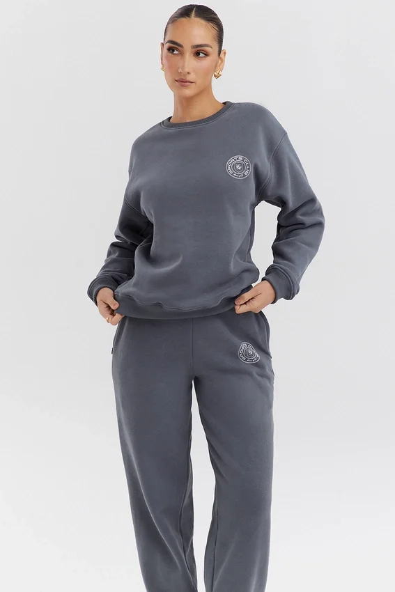 Haze Slate Crew Neck Sweatshirt Haze Slate Crew Neck Sweatshirt