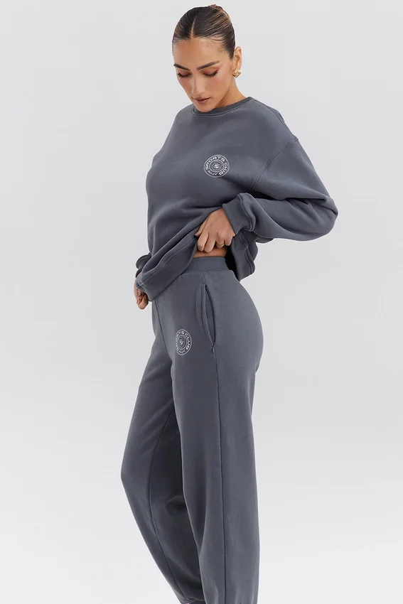 Haze Slate Crew Neck Sweatshirt Haze Slate Crew Neck Sweatshirt