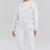 Haze White Crew Neck Sweatshirt Haze White Crew Neck Sweatshirt