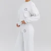 Haze White Crew Neck Sweatshirt Haze White Crew Neck Sweatshirt
