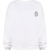 Haze White Crew Neck Sweatshirt Haze White Crew Neck Sweatshirt