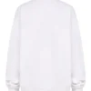 Haze White Crew Neck Sweatshirt Haze White Crew Neck Sweatshirt