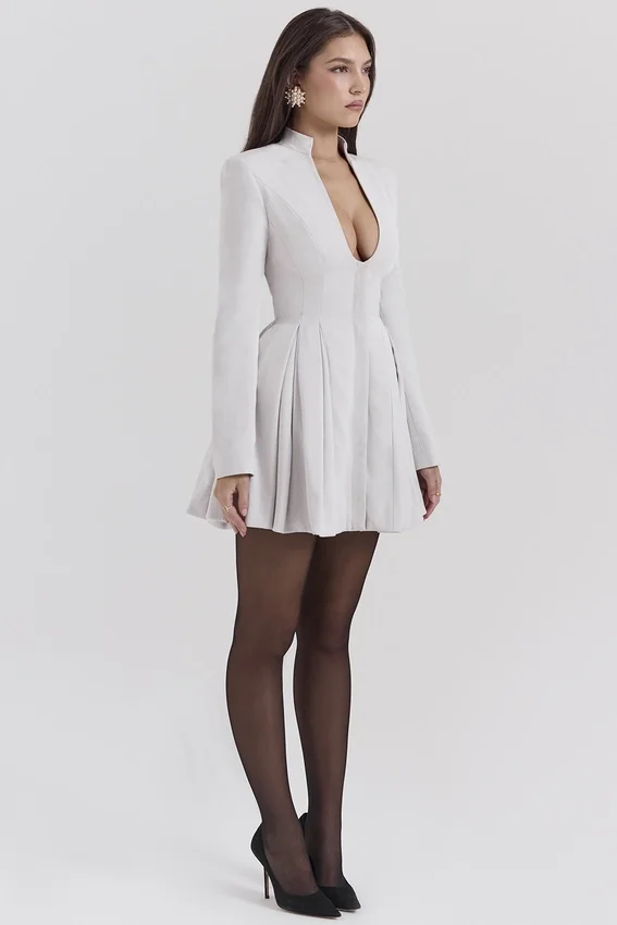 Heiress French Dove Contour Mini Dress Heiress French Dove Contour Mini Dress