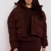 Hero Chocolate Oversized C Shape Puffer Jacket Hero Chocolate Oversized C Shape Puffer Jacket
