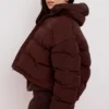 Hero Chocolate Oversized C Shape Puffer Jacket Hero Chocolate Oversized C Shape Puffer Jacket