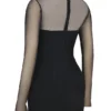 Holly Black Plunge Mini Dress Holly Black Plunge Mini Dress
