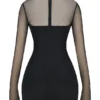 Holly Black Plunge Mini Dress Holly Black Plunge Mini Dress