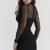 Holly Black Plunge Mini Dress Holly Black Plunge Mini Dress
