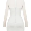 Holly White Plunge Mini Dress Holly White Plunge Mini Dress