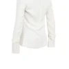Hope White Draped Tie Front Shirt