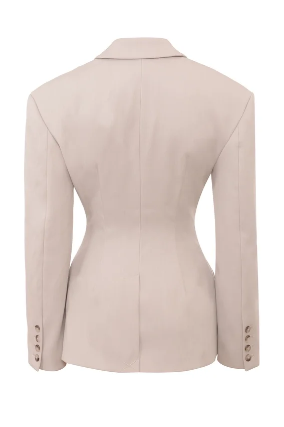 Hudson Beige Hourglass Blazer Hudson Beige Hourglass Blazer
