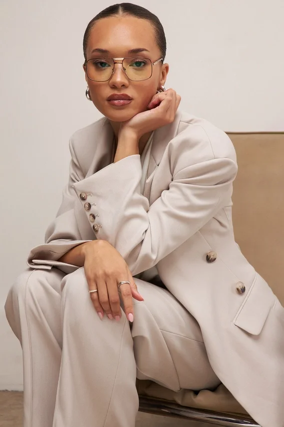 Hudson Beige Hourglass Blazer Hudson Beige Hourglass Blazer