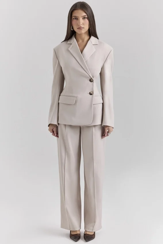 Hudson Beige Hourglass Blazer Hudson Beige Hourglass Blazer