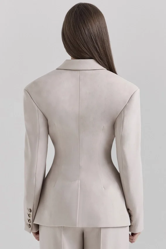 Hudson Beige Hourglass Blazer Hudson Beige Hourglass Blazer