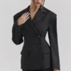Hudson Black Hourglass Blazer Hudson Black Hourglass Blazer