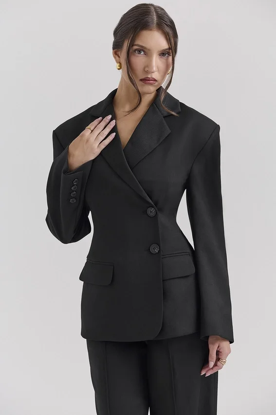 Hudson Black Hourglass Blazer Hudson Black Hourglass Blazer