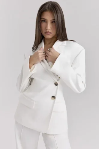 Hudson White Hourglass Blazer