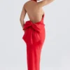 Ilaria Red Bow Halter Dress Ilaria Red Bow Halter Dress