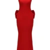 Ilaria Red Bow Halter Dress Ilaria Red Bow Halter Dress