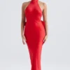 Ilaria Red Bow Halter Dress Ilaria Red Bow Halter Dress