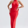 Ilaria Red Bow Halter Dress Ilaria Red Bow Halter Dress