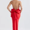 Ilaria Red Bow Halter Dress Ilaria Red Bow Halter Dress