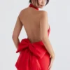 Ilaria Red Bow Halter Dress Ilaria Red Bow Halter Dress