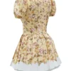 Imani Honeyflower Print Pleated Cotton Mini Dress Imani Honeyflower Print Pleated Cotton Mini Dress
