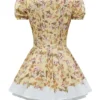 Imani Honeyflower Print Pleated Cotton Mini Dress Imani Honeyflower Print Pleated Cotton Mini Dress
