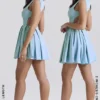 Ingrid Tuscan Blue Twill Mini Dress Ingrid Tuscan Blue Twill Mini Dress