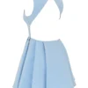 Ingrid Tuscan Blue Twill Mini Dress Ingrid Tuscan Blue Twill Mini Dress