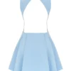 Ingrid Tuscan Blue Twill Mini Dress Ingrid Tuscan Blue Twill Mini Dress