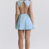 Ingrid Tuscan Blue Twill Mini Dress Ingrid Tuscan Blue Twill Mini Dress