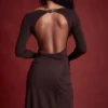 Inoe Espresso Open Back Bodysuit Inoe Espresso Open Back Bodysuit