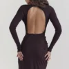 Inoe Espresso Open Back Bodysuit Inoe Espresso Open Back Bodysuit