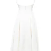 Isabeau Ivory Textured Satin Corset Midi Dress Isabeau Ivory Textured Satin Corset Midi Dress