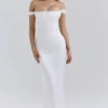 Isis Ivory Satin Corset Maxi Dress Isis Ivory Satin Corset Maxi Dress