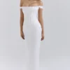 Isis Ivory Satin Corset Maxi Dress Isis Ivory Satin Corset Maxi Dress