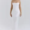 Isis Ivory Satin Corset Maxi Dress Isis Ivory Satin Corset Maxi Dress