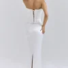Isis Ivory Satin Corset Maxi Dress Isis Ivory Satin Corset Maxi Dress