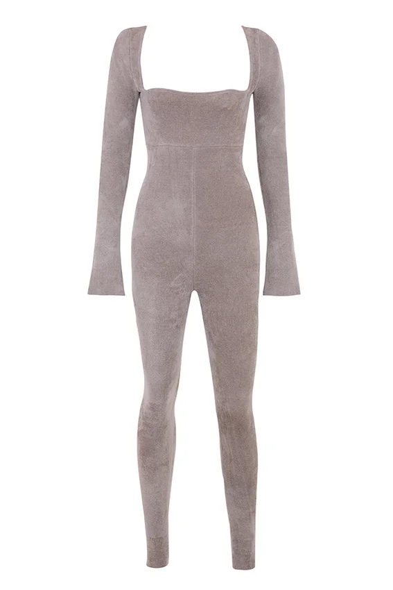 Isis Mink Heavy Chenille Loungewear Jumpsuit Isis Mink Heavy Chenille Loungewear Jumpsuit