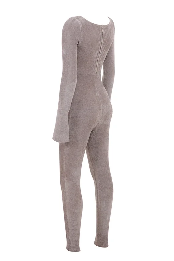 Isis Mink Heavy Chenille Loungewear Jumpsuit Isis Mink Heavy Chenille Loungewear Jumpsuit