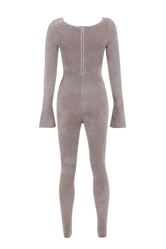 Isis Mink Heavy Chenille Loungewear Jumpsuit Isis Mink Heavy Chenille Loungewear Jumpsuit