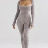 Isis Mink Heavy Chenille Loungewear Jumpsuit Isis Mink Heavy Chenille Loungewear Jumpsuit