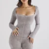 Isis Mink Heavy Chenille Loungewear Jumpsuit Isis Mink Heavy Chenille Loungewear Jumpsuit