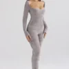 Isis Mink Heavy Chenille Loungewear Jumpsuit Isis Mink Heavy Chenille Loungewear Jumpsuit