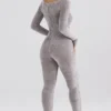 Isis Mink Heavy Chenille Loungewear Jumpsuit Isis Mink Heavy Chenille Loungewear Jumpsuit